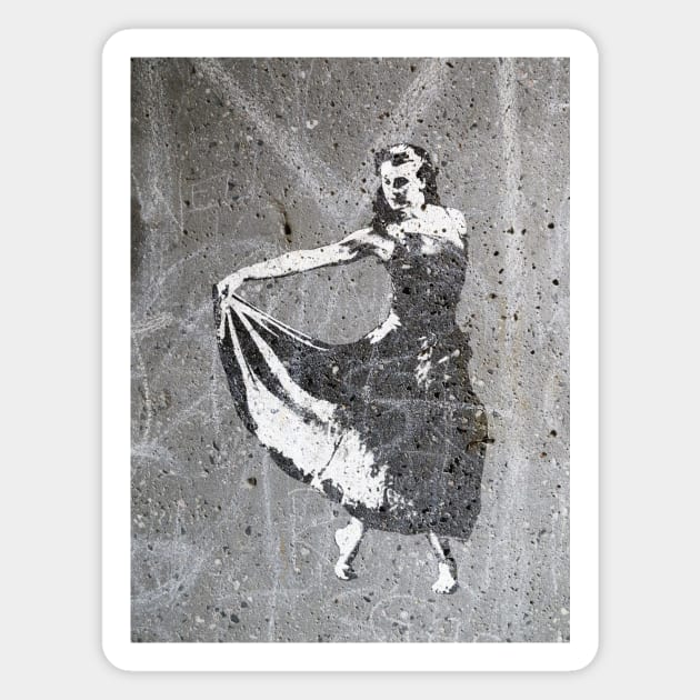 Dancer Stencil Magnet by AKdesign